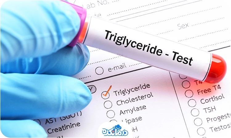  تصویر لوله آزمایشگاه با برچسب Triglycerides تست