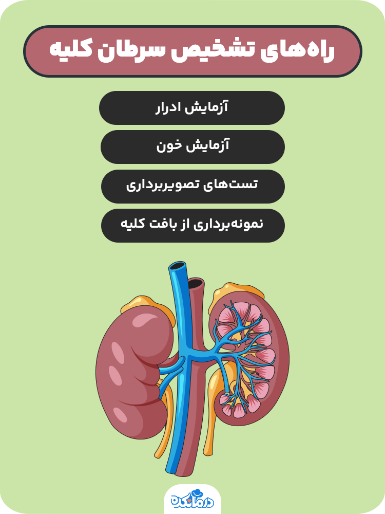 اینفوگرافی درباره راه‌های تشخیص سرطان کلیه