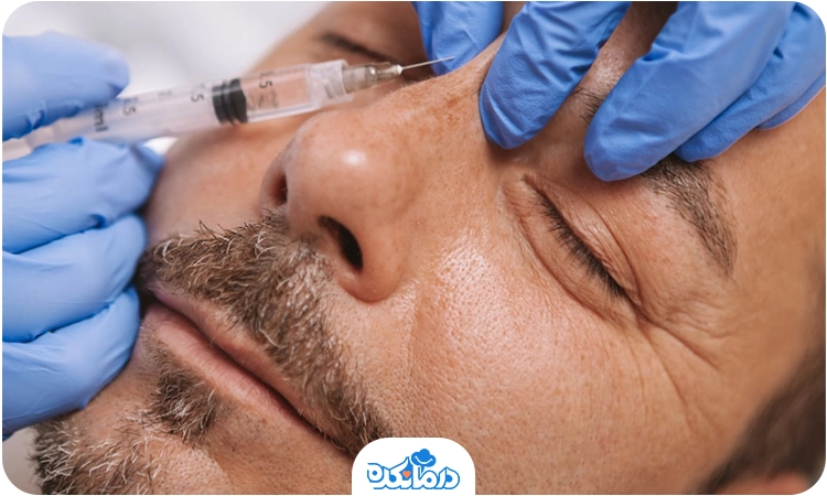  تصویر پزشک در حال تزریق آمپول به بینی بعد از جراحی