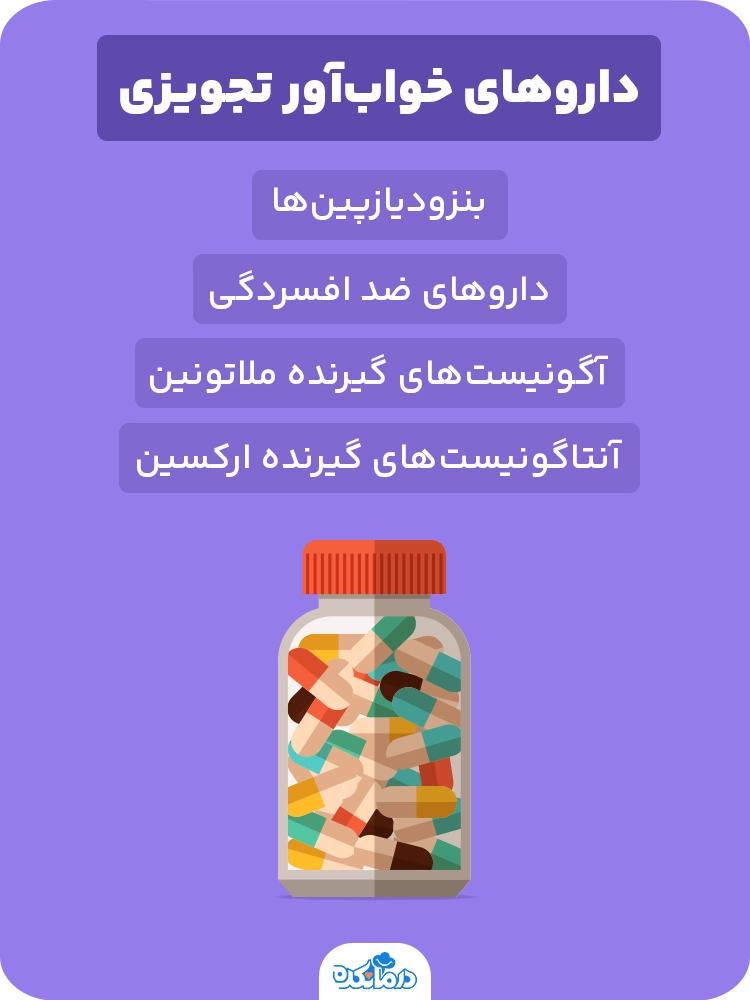 اینفوگرافی درباره انواع قرص خواب تجویزی
