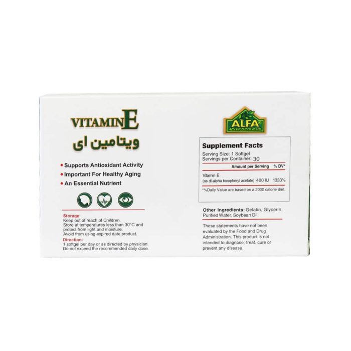 Alfa Vitamins Vitamin E 400 IU