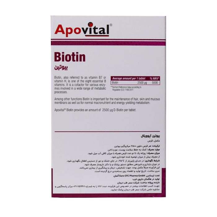 Apovital Biotin 2500mcg