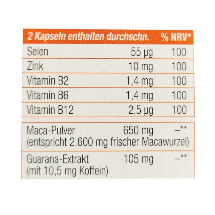 Apovital Maca Kapseln 30 Cap 1