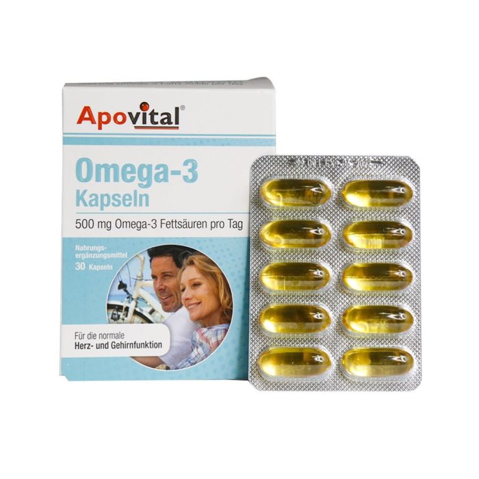 Apovital Omega 3 500 Mg 30 Cap