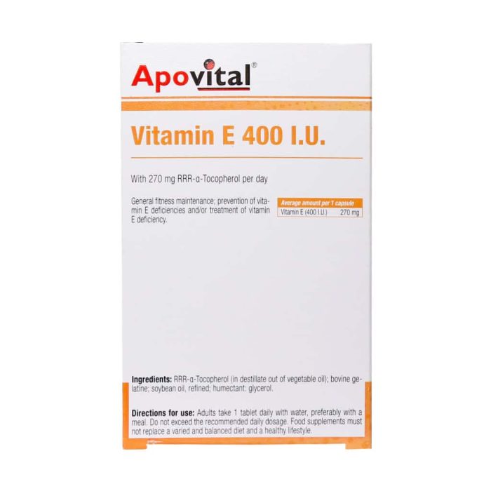 Apovital Vitamin E 400 60 Capsule