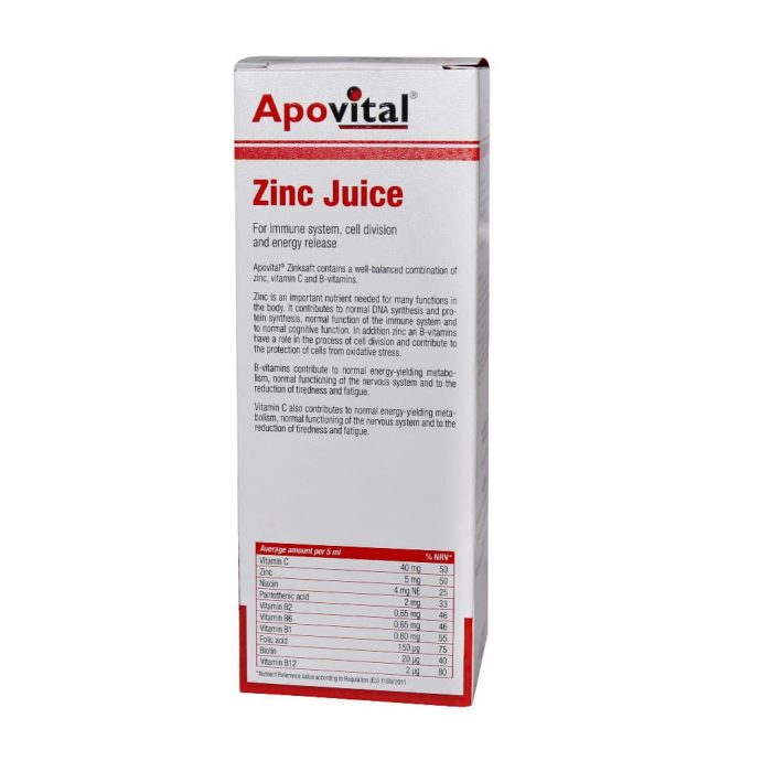 Apovital Zinc Juice Syrup 200 ml