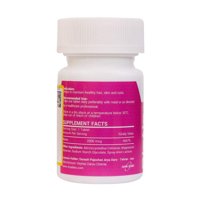 Arya Daru Biotin 2000 mcg 60 Tab