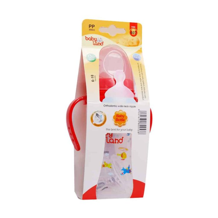 Babyland Anti colic Orthodontic Wide Neck Nipple red