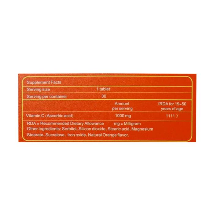 Behsazan Vitamin C 1000 mg 30 Chewable Tab