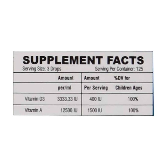 Bio Formula A and D3 Vitamins Drops 15