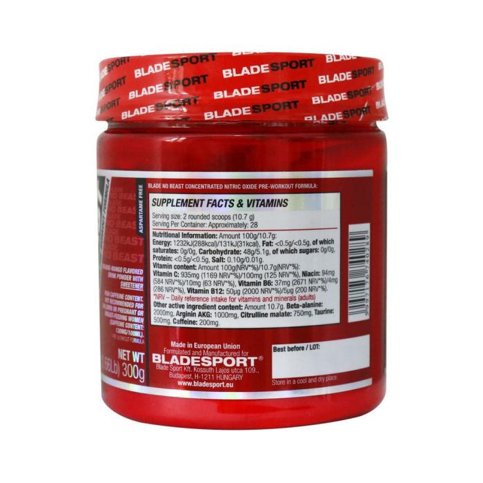 Blade Sport No Beast With Orange Mango Flavor 300 g 1