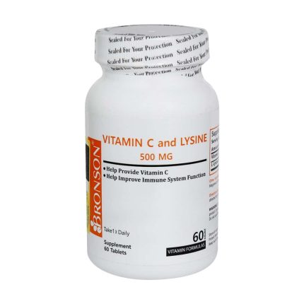 Bronson Vitamin C and Lysin 500 Mg 60 Tablet