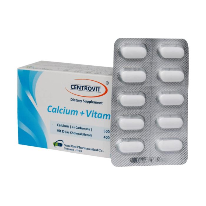 Centrovit Calcium And Vitamin D 50 Tablets