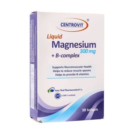 Centrovit Liquid Magnesium 300 mg And B Complex 30Softgels