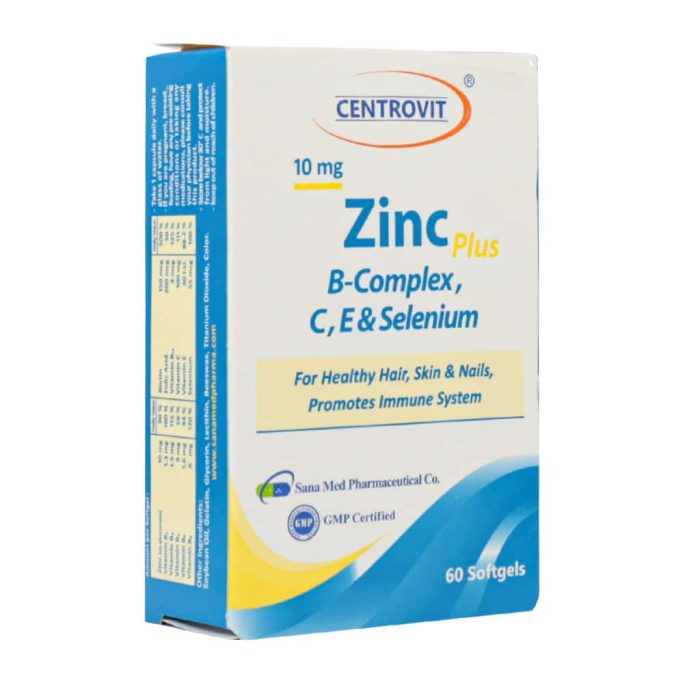 Centrovit Zinc Plus 60 Softgels