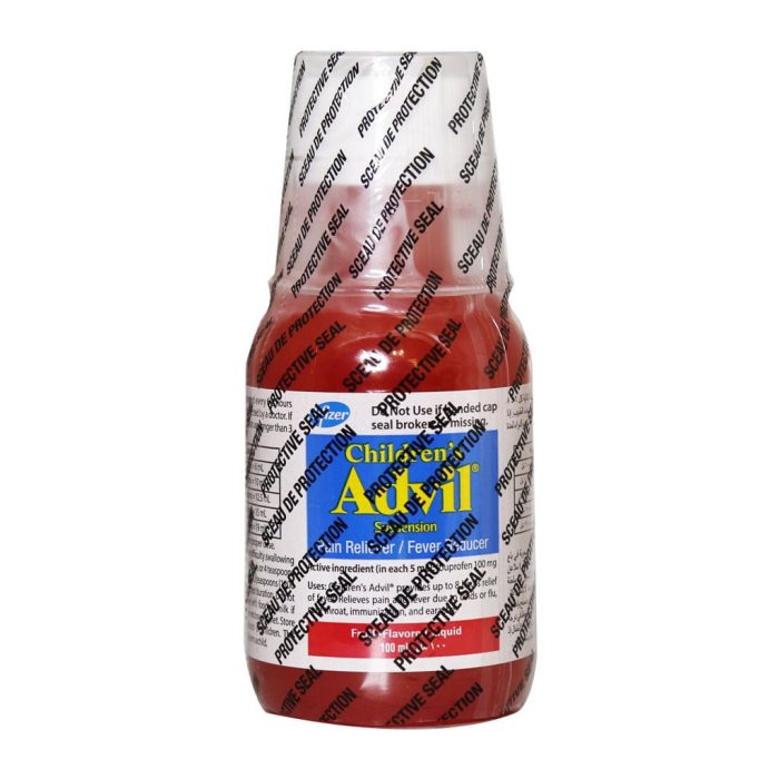 Childrens Advil syrup 100