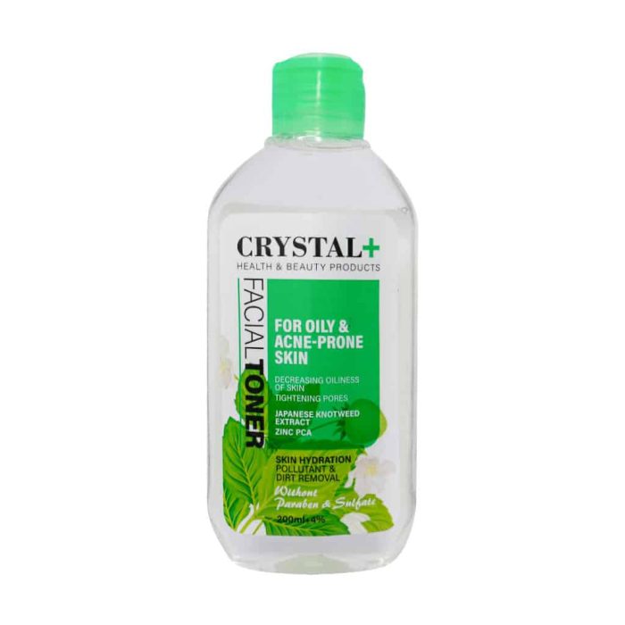 Crystal Plus Facial Toner For Oily Acne Prone Skin 200ml