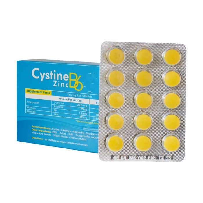 Daana Cystine B6 Zinc 60 FC Tablets