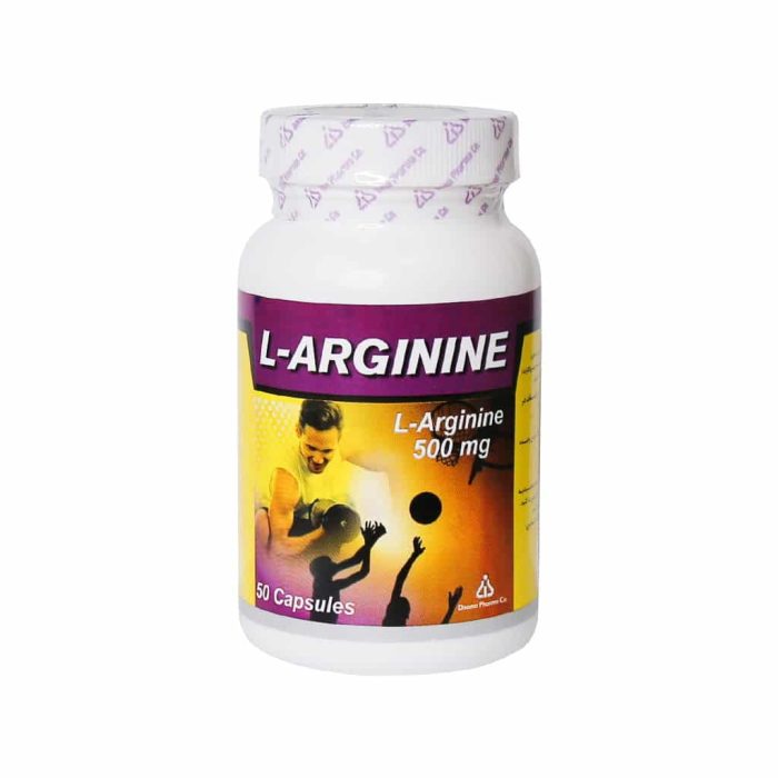 Daana L Arginine 500 mg Capsules 50 Cap