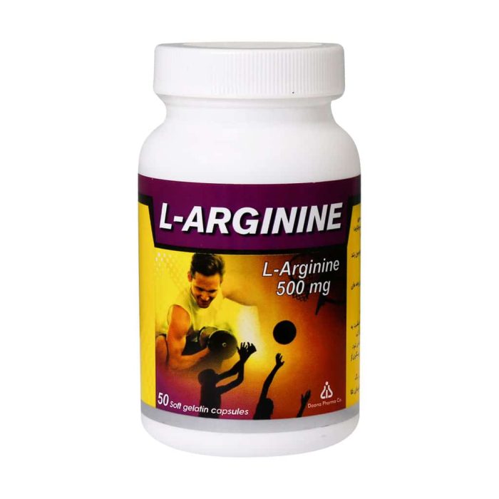 Daana L Arginine 500 mg Capsules 50 Caps 1