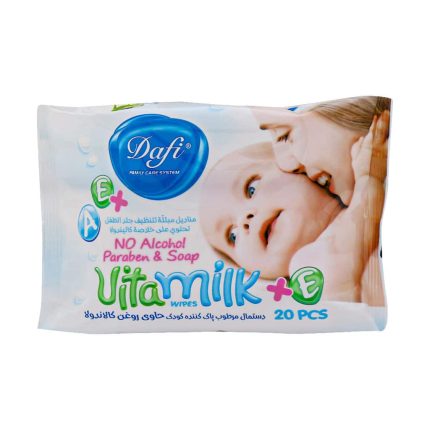 Dafi Vita Milk Wipes for Children 20