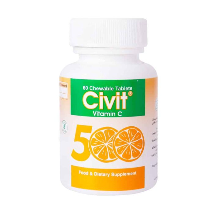 Daou Pakhsh Civit Vitamin C 500 mg 60 Chewable Tabs