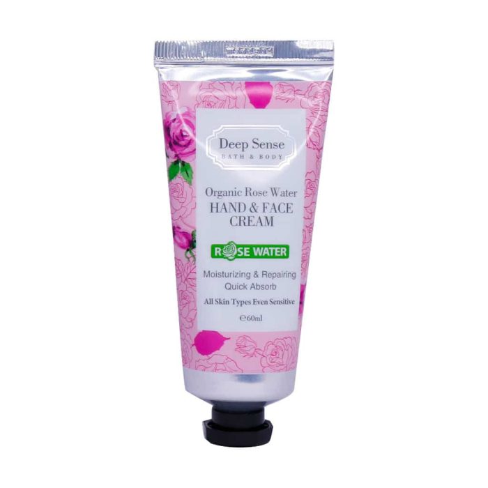 Deep Sense Organic Rose Water Hand And Face Cream 60 ml