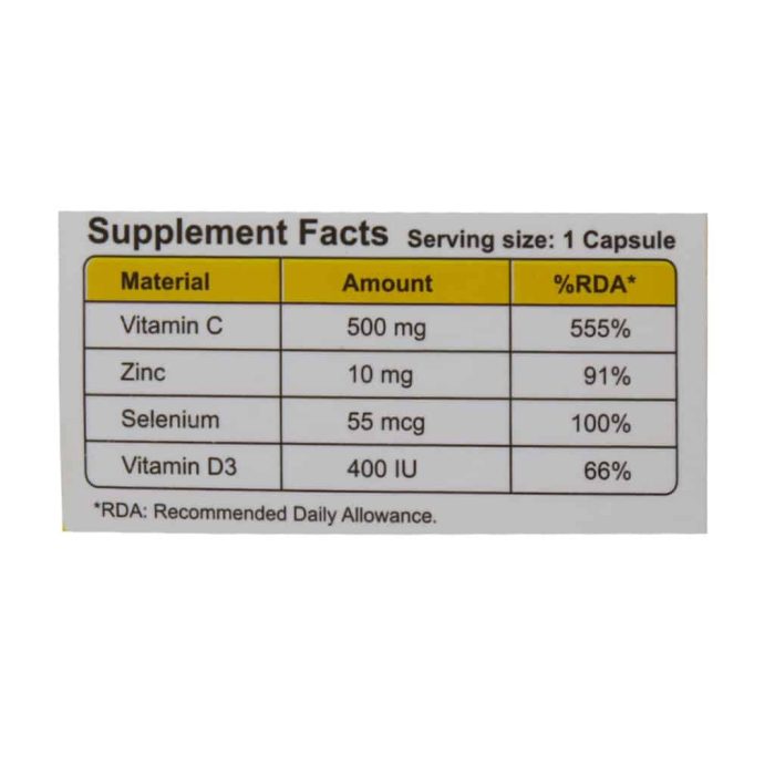 Dr Gil Vit C 500 Zinc Selenium And Vitamin D3