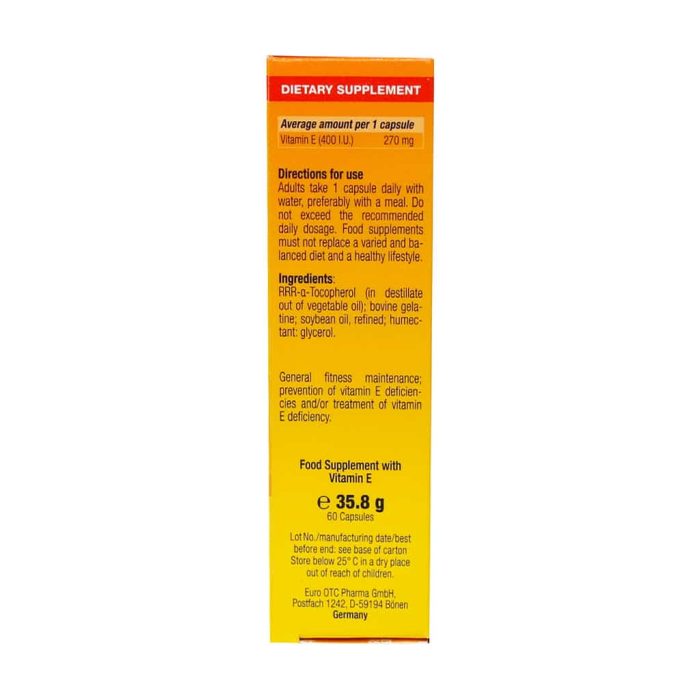 EuRho Vital Vitamin E 400 IU