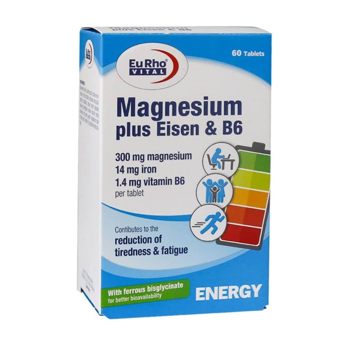 Eurho Vital Magnesium Plus Eisen And B6 60 Tabs