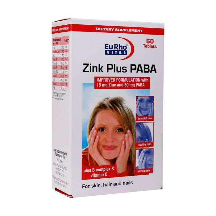 Eurho Vital Zin Plus Paba Tablets