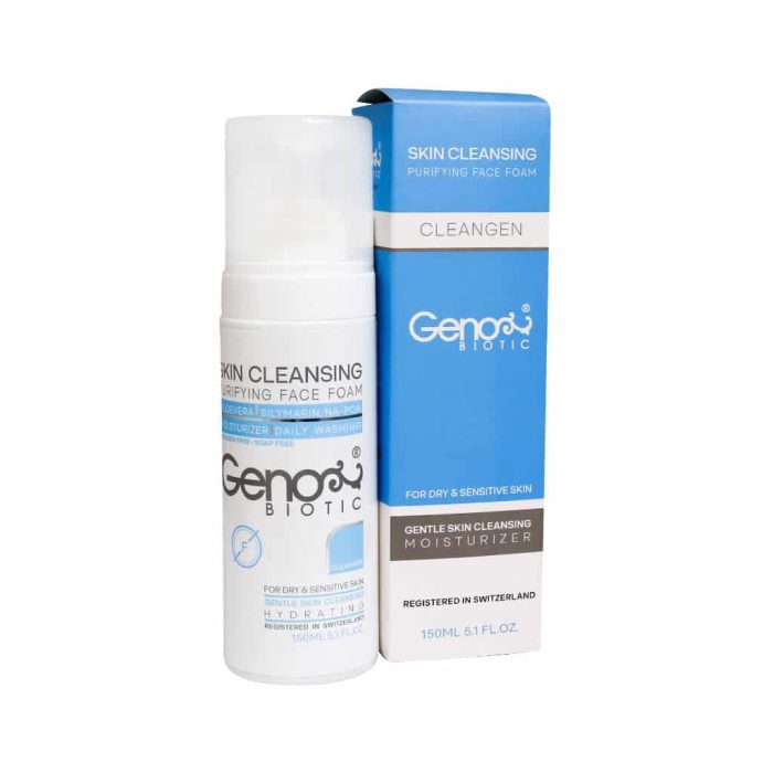 Geno Biotic Face Foam Clening for Dry and Sensitive Skin 150 ml