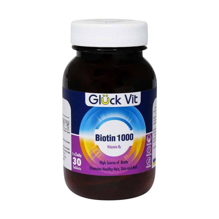 Gluck Vit Biotin 1000 Mcg 30 Tab