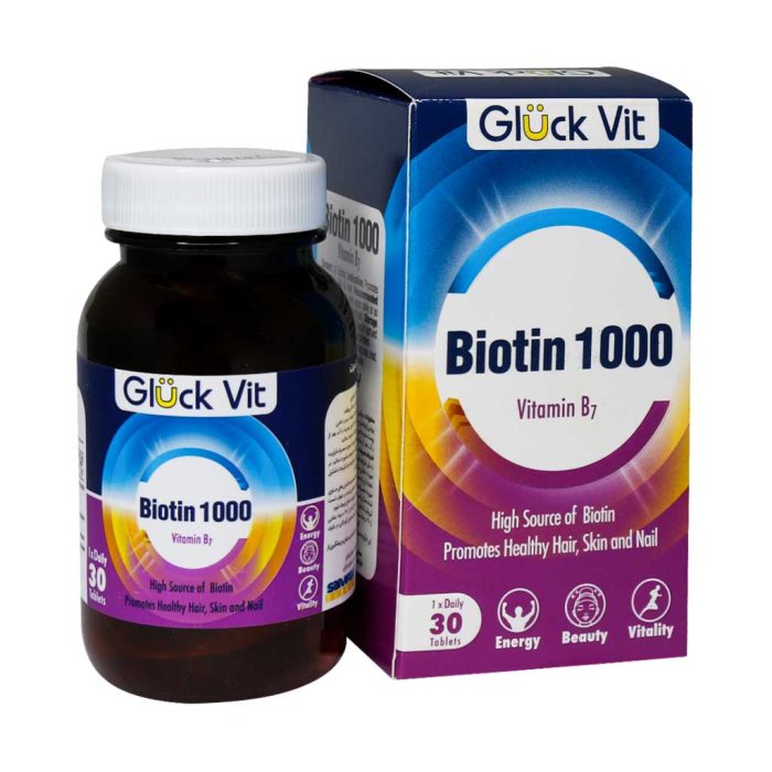 Gluck Vit Biotin 1000 Mcg 30 Tabs