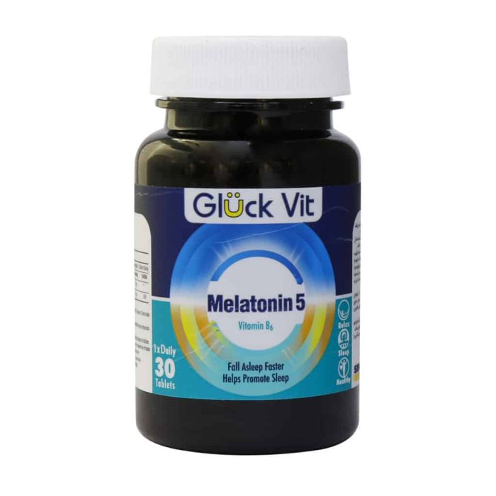 Gluck Vit Melatonin 5 And Vitamin B6 30 Tabs