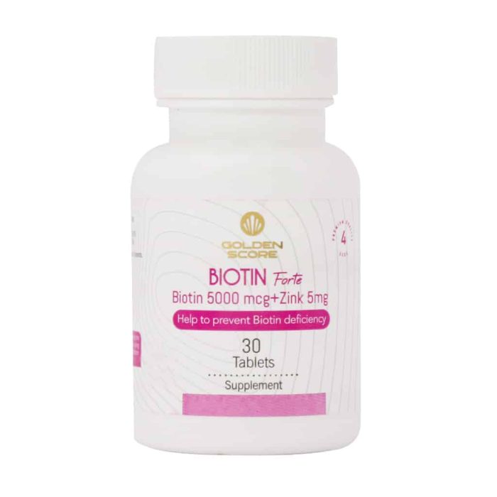 Golden Score Biotin Forte 5000 mcg 30 Tablets