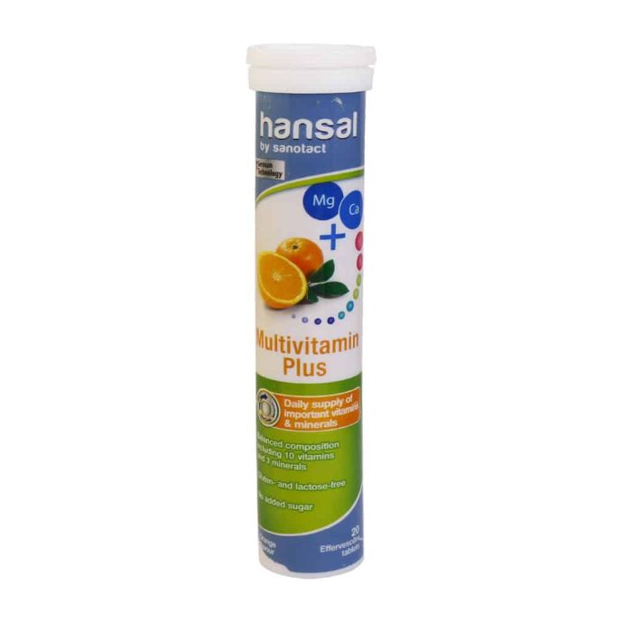 Hansal Multivitamin Plus 20 Effervescent Tabs