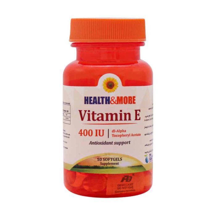 Health And More Vitamin E 400 IU Softgels