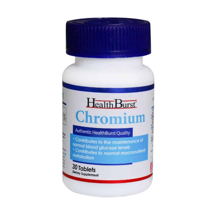 Health Burst Chromium 30 Tabs