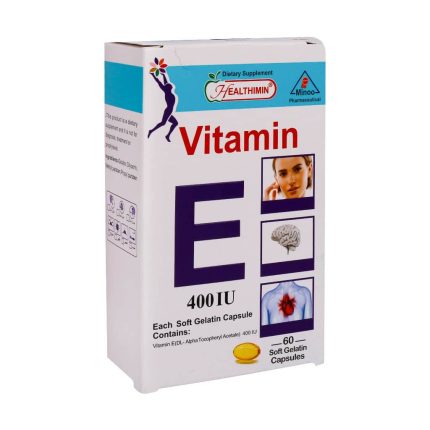 Healthimin Vitamin E 400 IU 60 Soft Gelatin Capsules