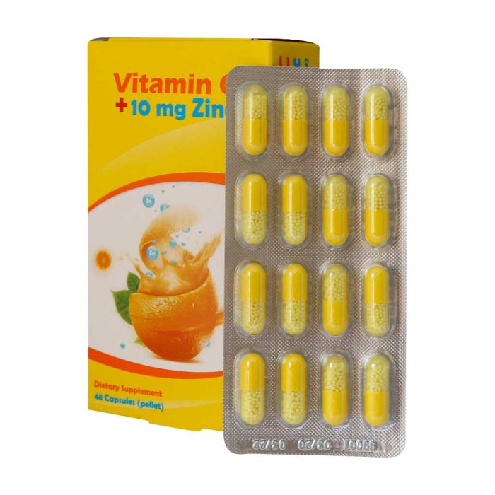 Hegmatan Daru Gharb Vitamin C 10 Mg Zinc 48 Caps 1