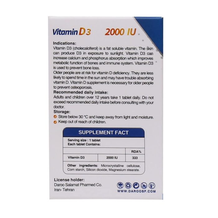 Hi Health Vitamin D3 2000 IU 30 tablet