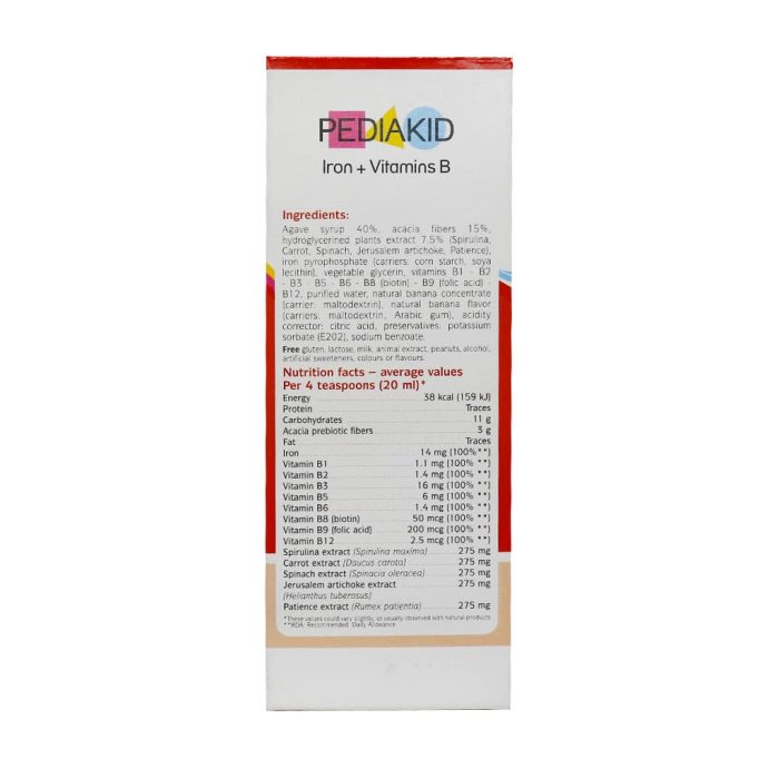 Ineldea Pediakid Iron And Vitamins B Syrup