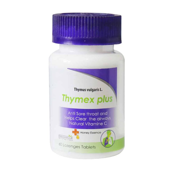 Iran Darouk Thymex Plus 60 Lozenges Tablets