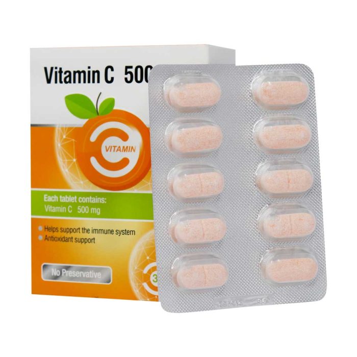 Iran Daru Vitamin C 500 Mg 30 Chewable Tablets