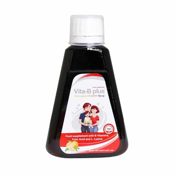 Kharazmi Vita B Plus B complex L lysine Syrup 150 ml