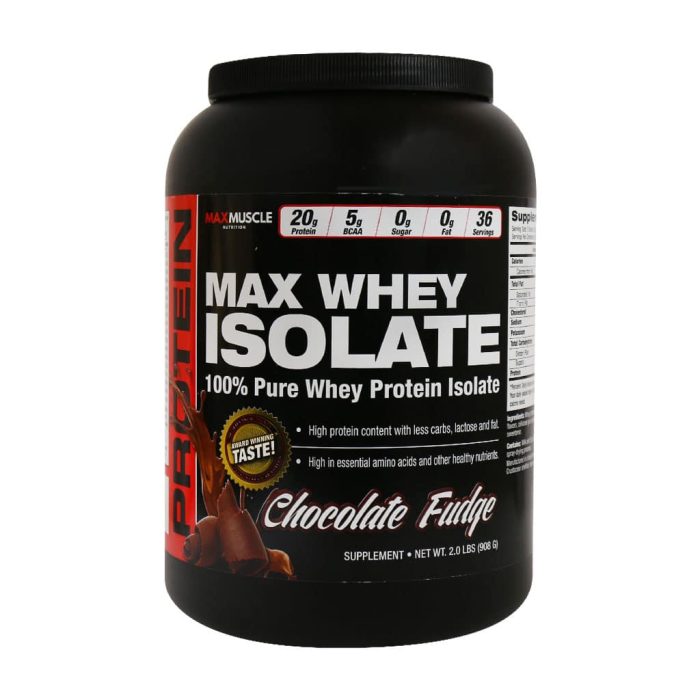 Max Muscle Whey Isolat 908 g