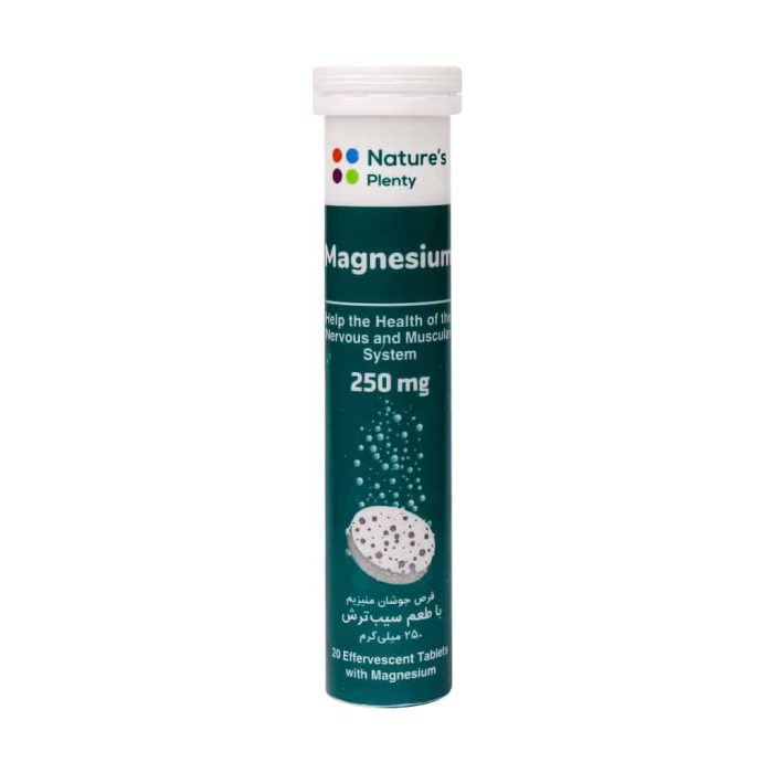 Natures Plenty Magnesium 250 mg 20 Effervescent Tablets 1