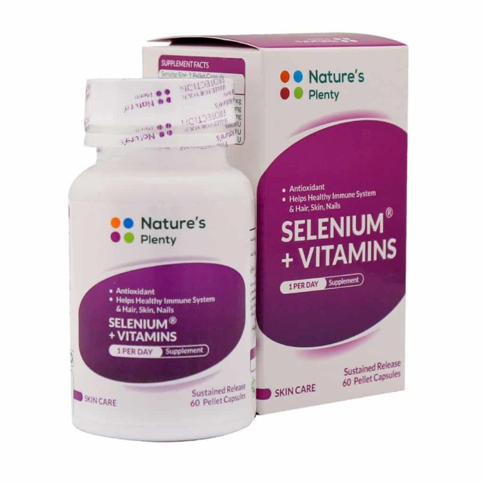 Natures Plenty Selenium And Vitamins 60 Pellet Capsule