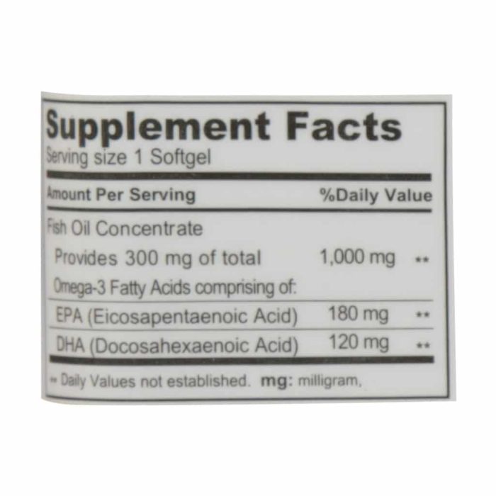 New Century Fish Oil 1000 Mg Softgels